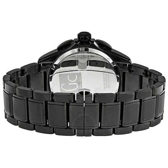 Guess Collection GC Men's Sport XXL Black Chronograph Ceramic 45mm Watch - Picture 3 of 3